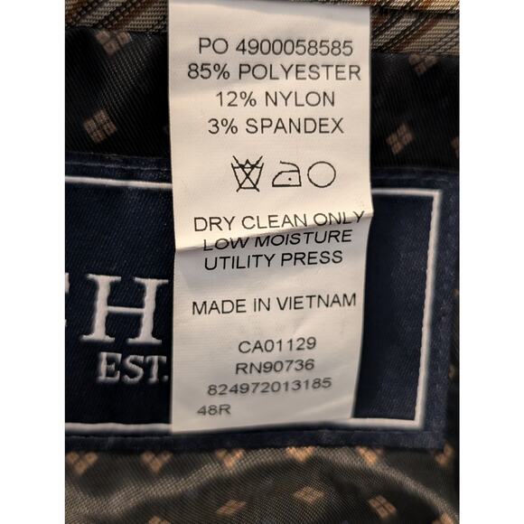 Chaps Slim Fit Black Corduroy Elbow Patch Sports Coat Mens Size 48R - Picture 4 of 13